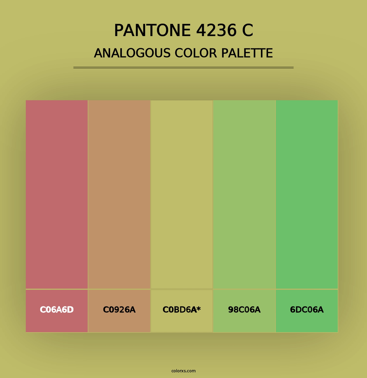 PANTONE 4236 C - Analogous Color Palette