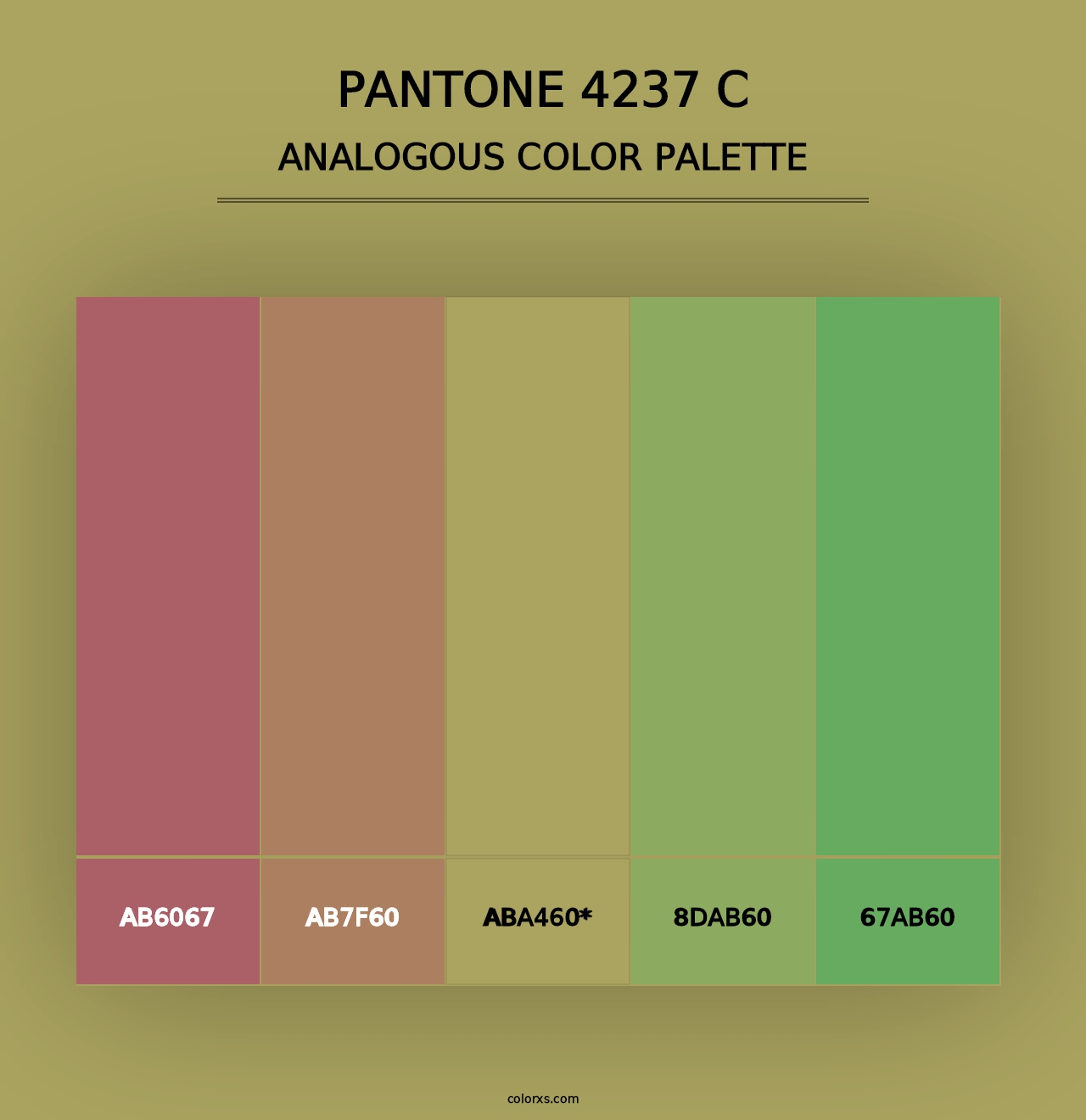 PANTONE 4237 C - Analogous Color Palette