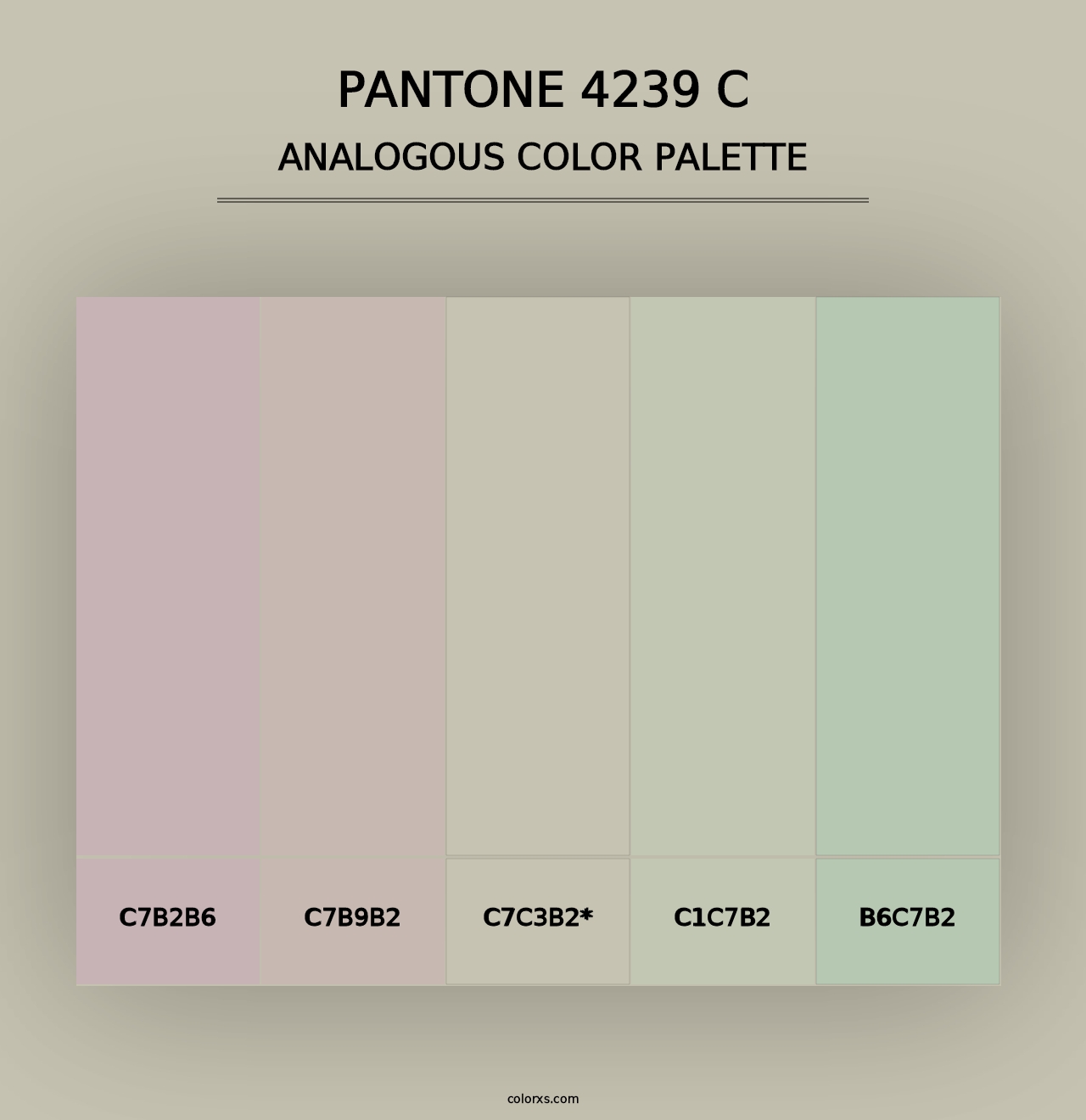 PANTONE 4239 C - Analogous Color Palette