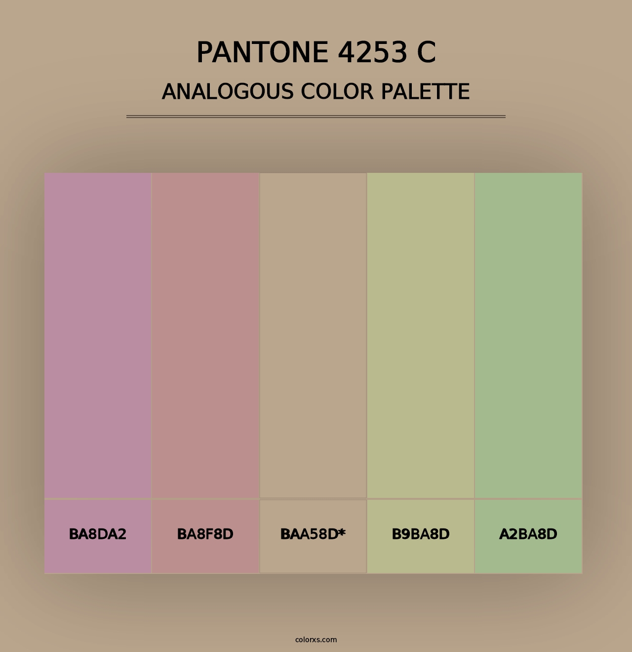 PANTONE 4253 C - Analogous Color Palette