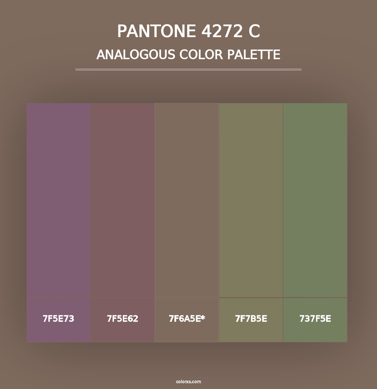 PANTONE 4272 C - Analogous Color Palette