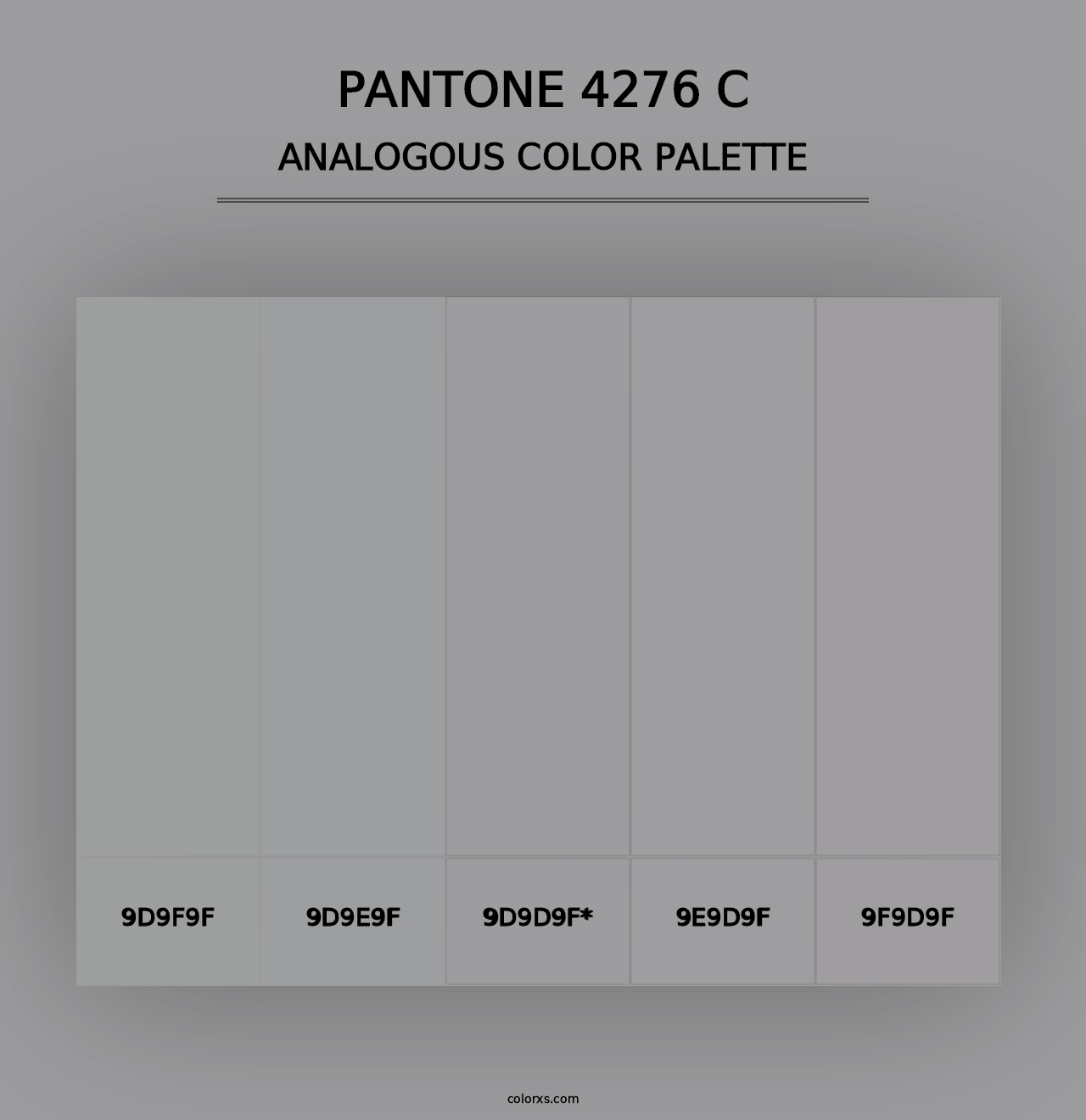 PANTONE 4276 C - Analogous Color Palette