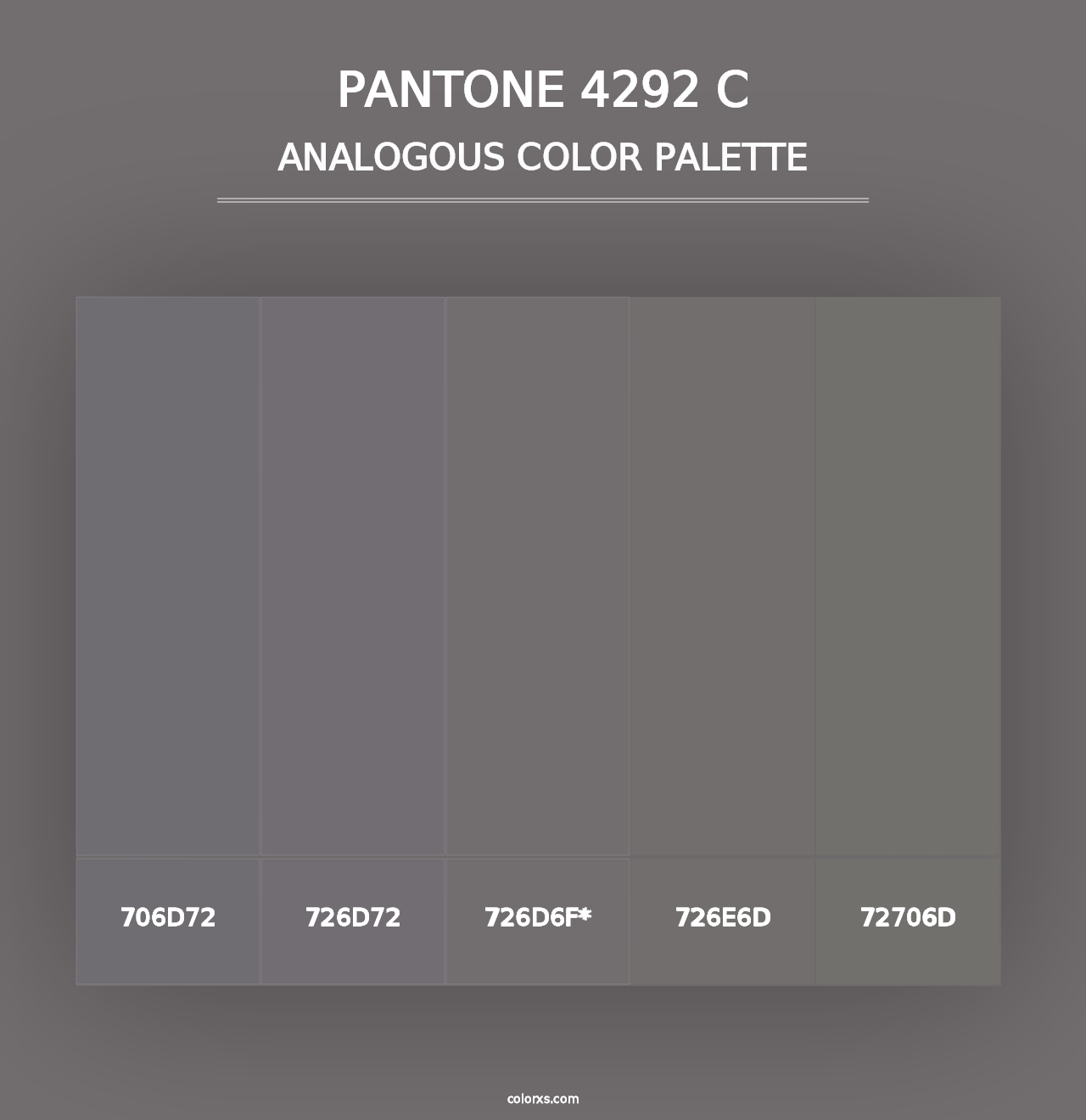 PANTONE 4292 C - Analogous Color Palette