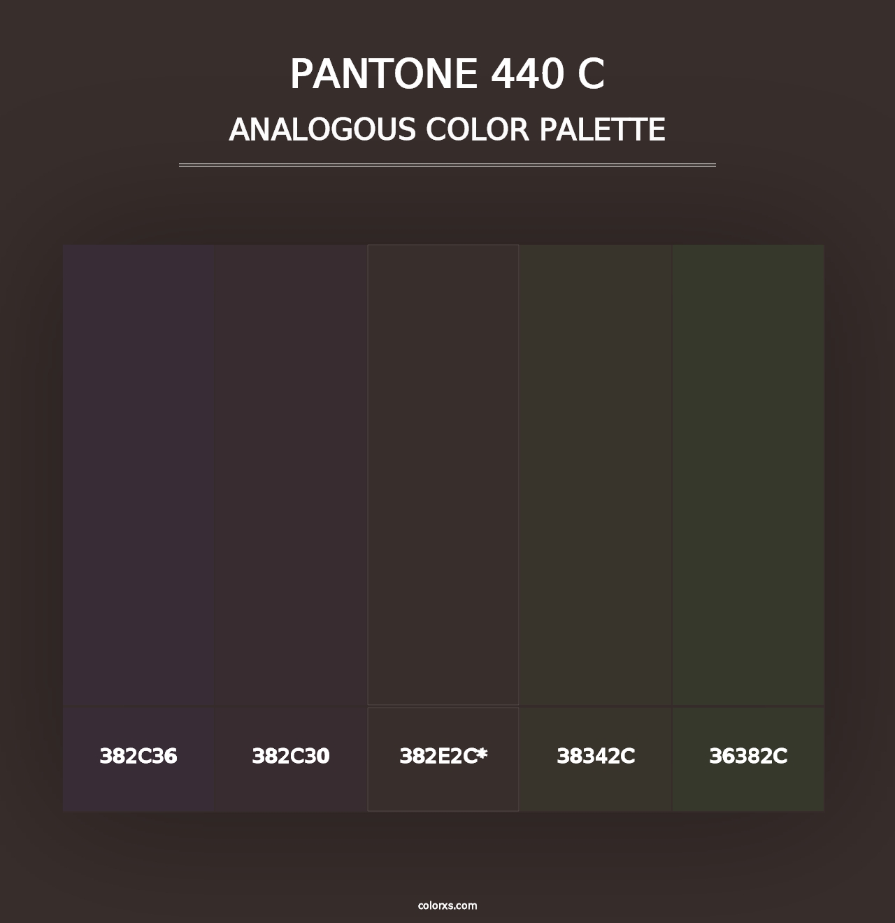 PANTONE 440 C - Analogous Color Palette