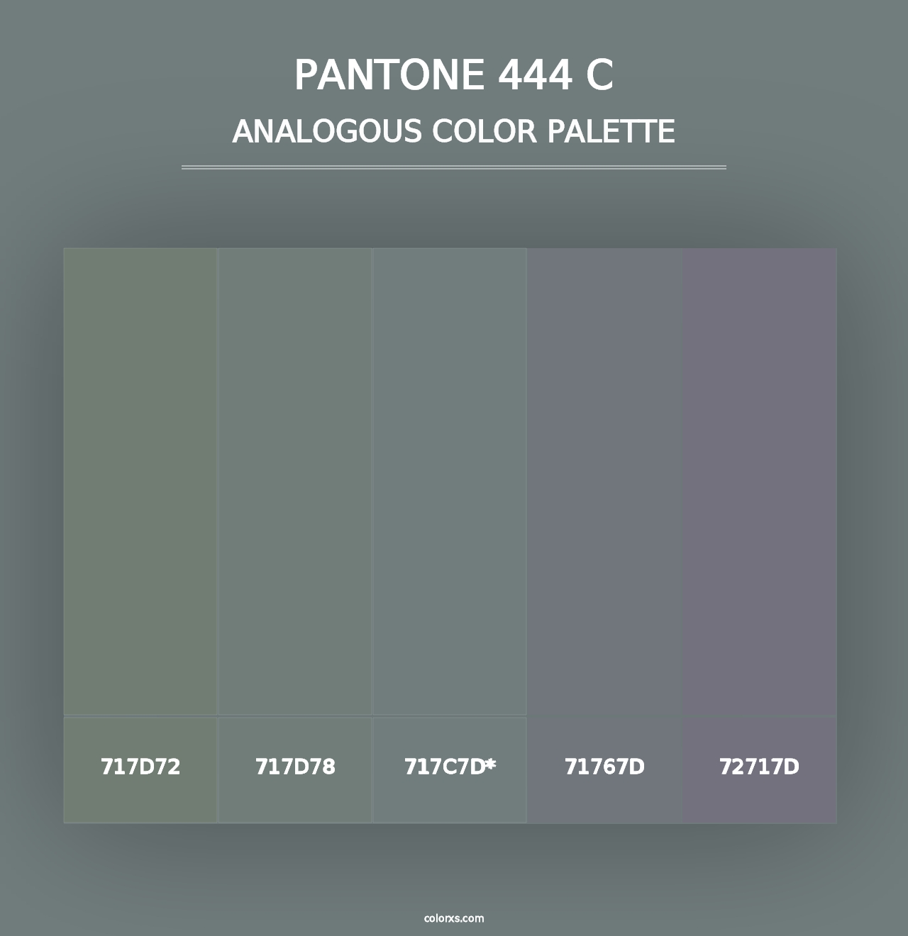 PANTONE 444 C - Analogous Color Palette