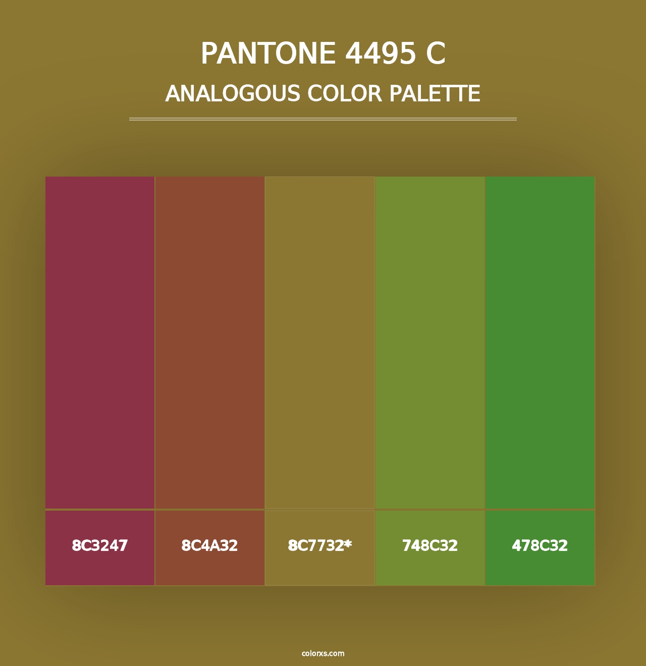 PANTONE 4495 C - Analogous Color Palette