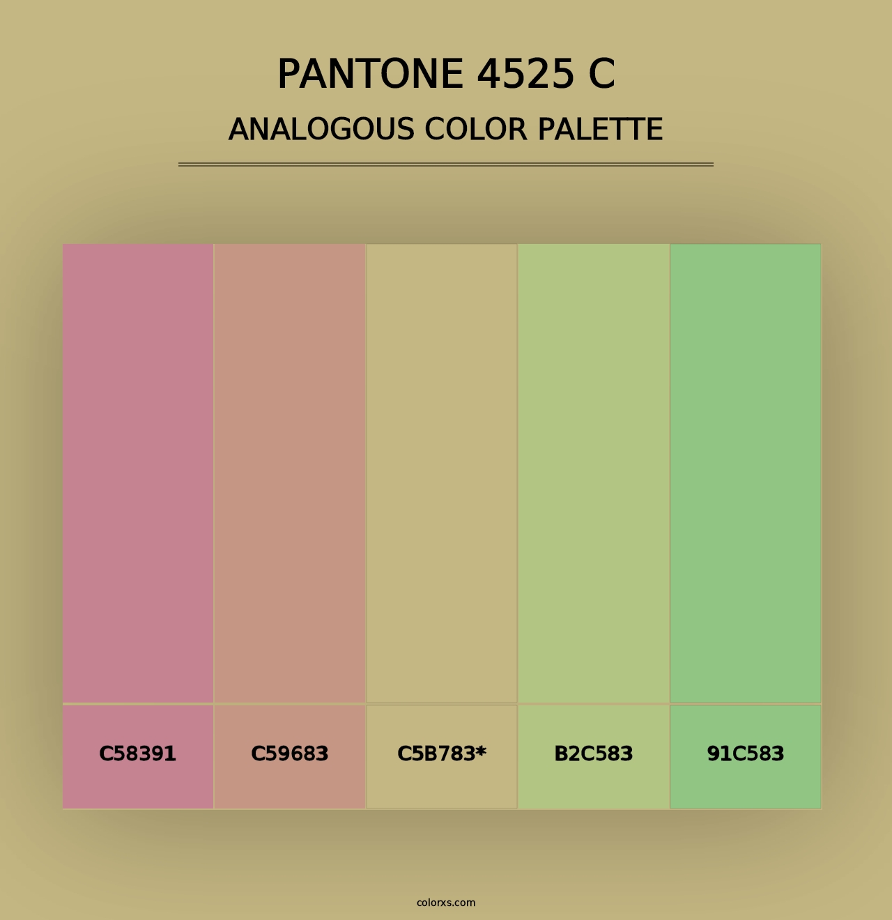 PANTONE 4525 C - Analogous Color Palette