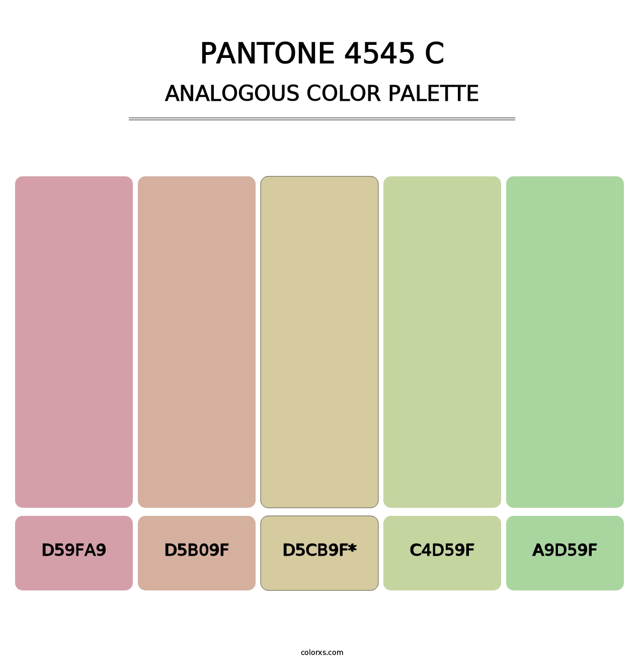 PANTONE 4545 C - Analogous Color Palette