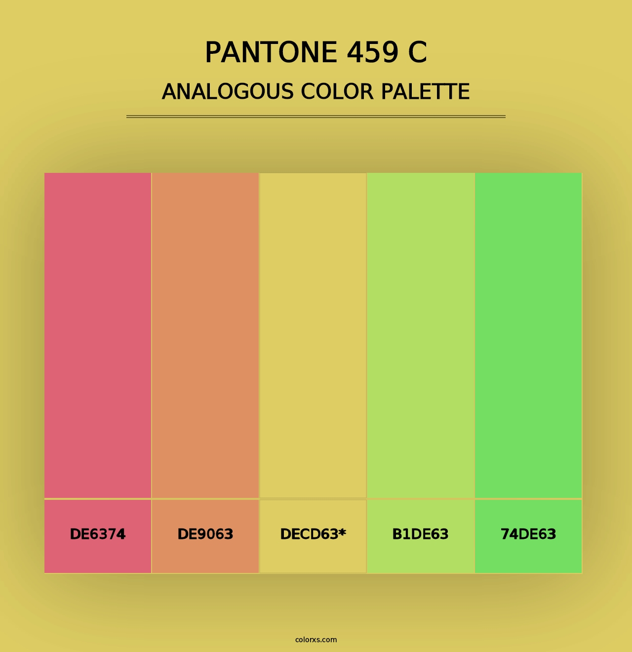 PANTONE 459 C - Analogous Color Palette