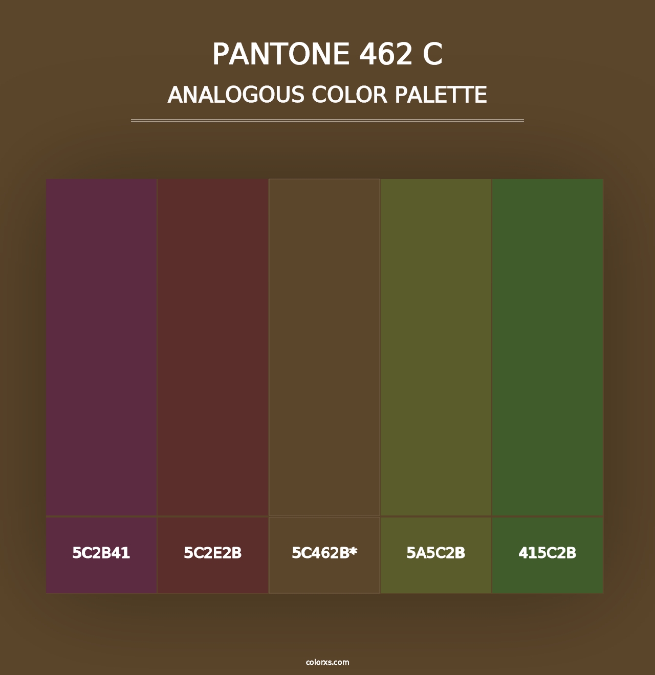 PANTONE 462 C - Analogous Color Palette