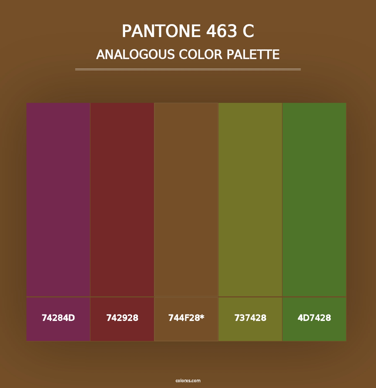 PANTONE 463 C - Analogous Color Palette