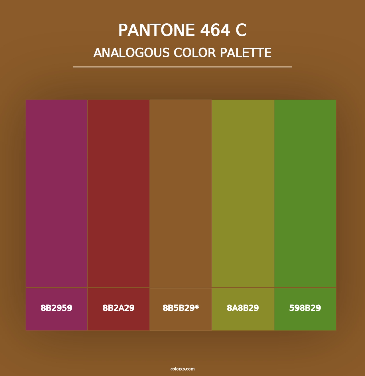 PANTONE 464 C - Analogous Color Palette