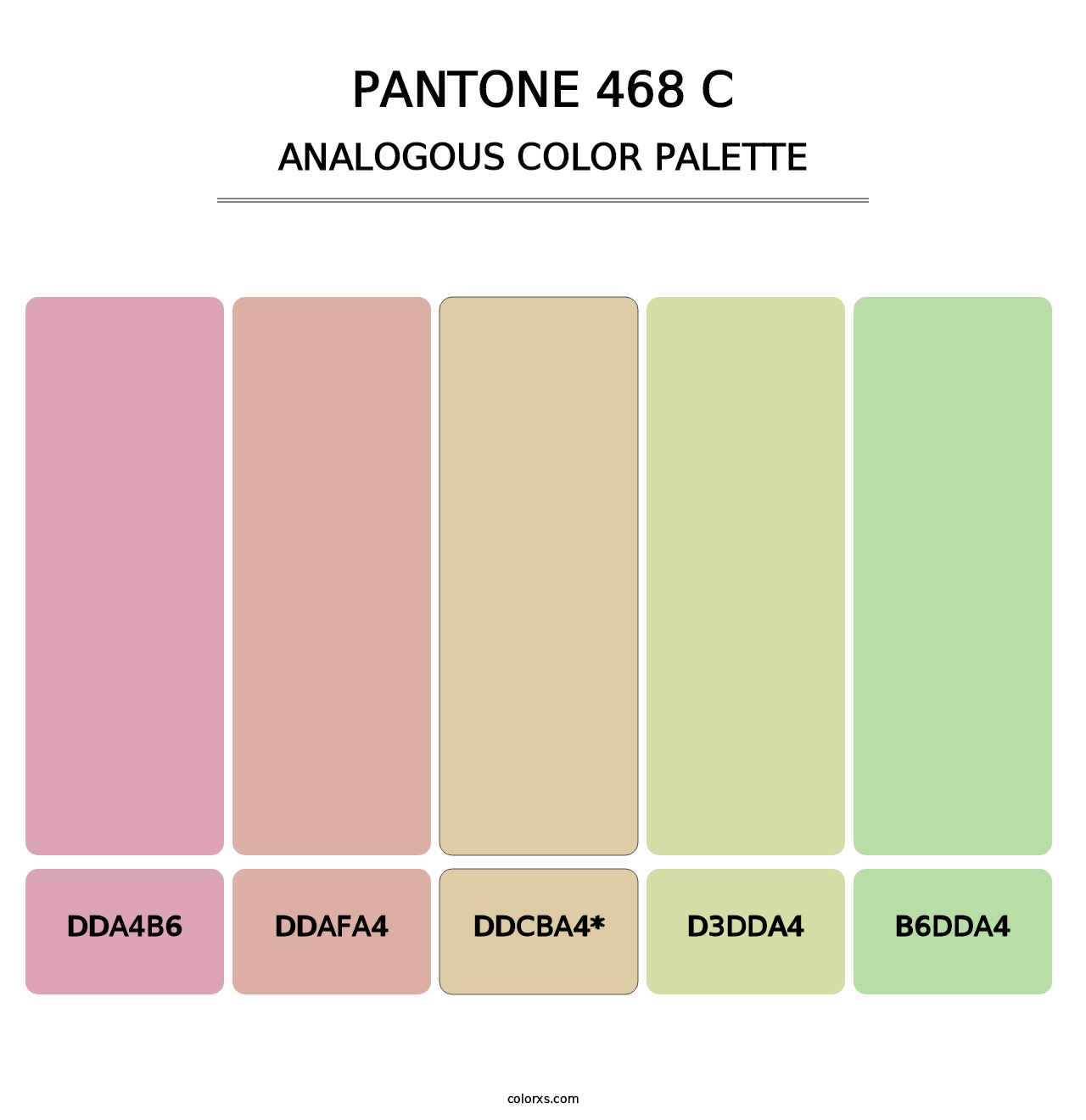 PANTONE 468 C - Analogous Color Palette