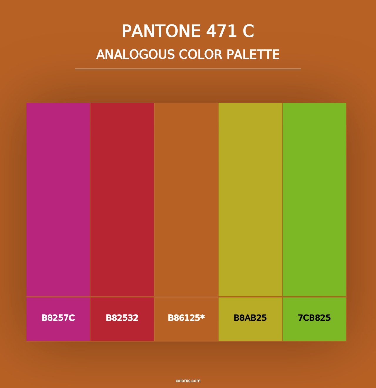 PANTONE 471 C - Analogous Color Palette