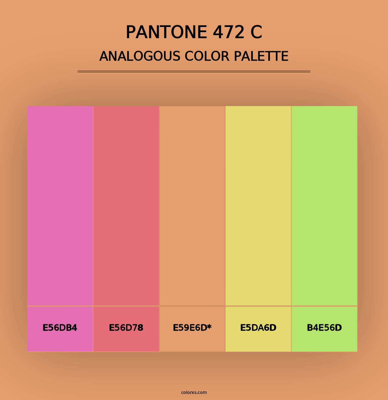 PANTONE 472 C - Analogous Color Palette