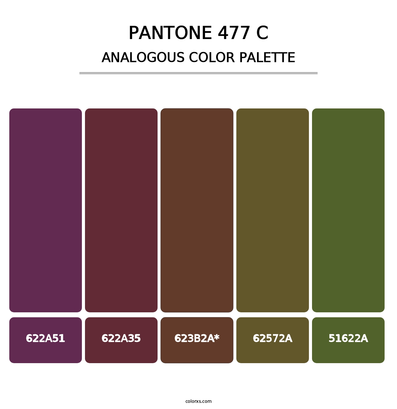 PANTONE 477 C - Analogous Color Palette