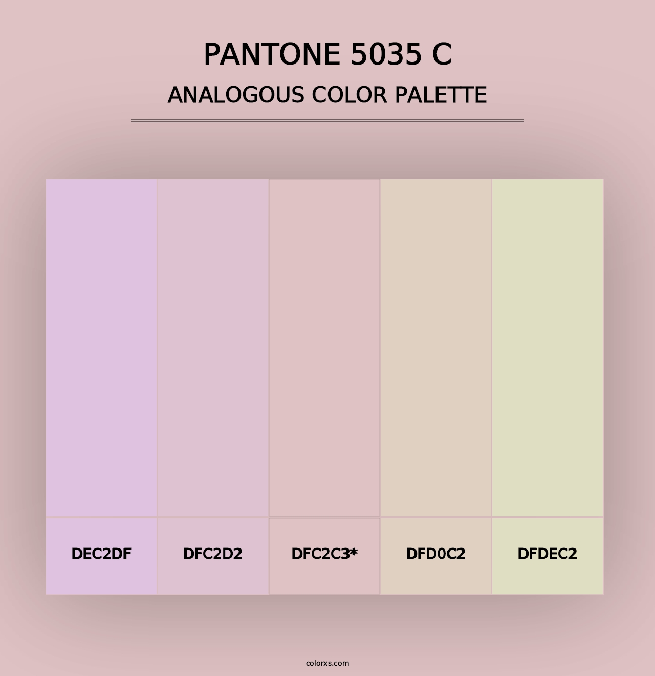 PANTONE 5035 C - Analogous Color Palette