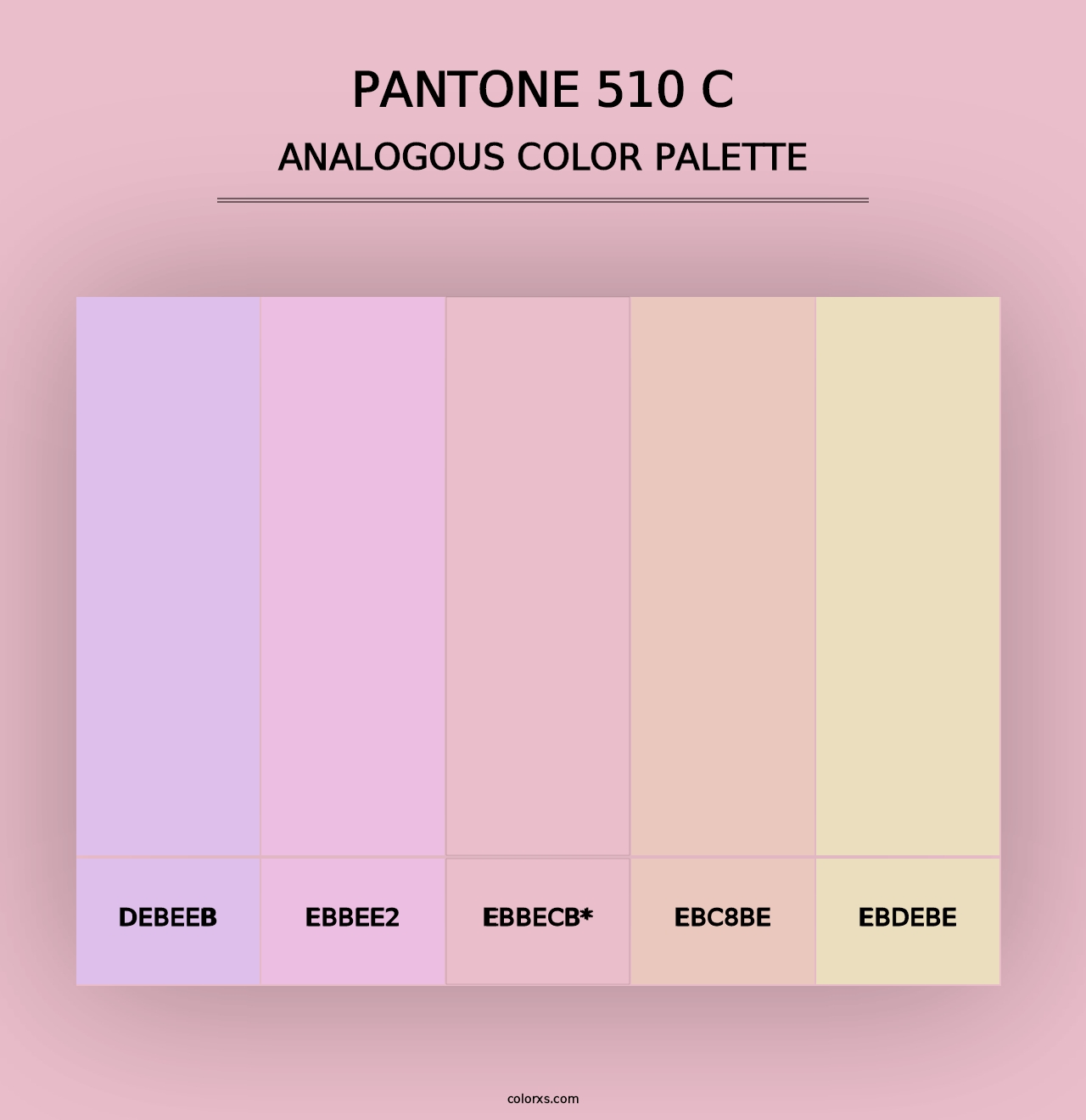 PANTONE 510 C - Analogous Color Palette