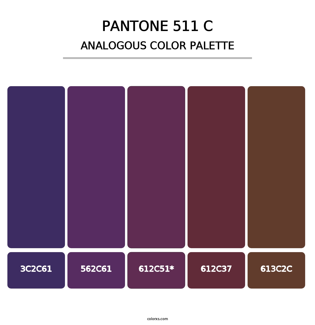 PANTONE 511 C - Analogous Color Palette