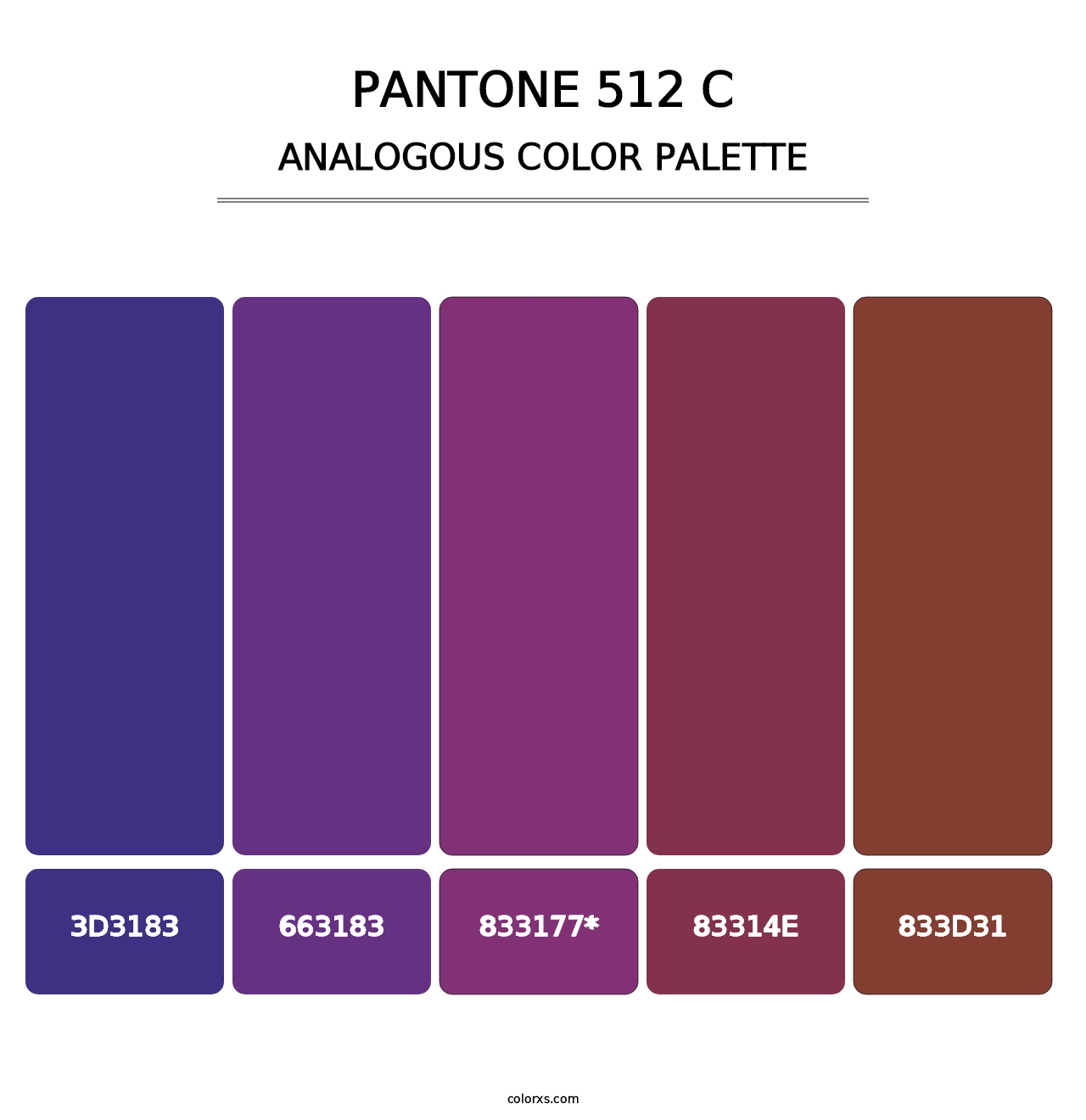 PANTONE 512 C - Analogous Color Palette