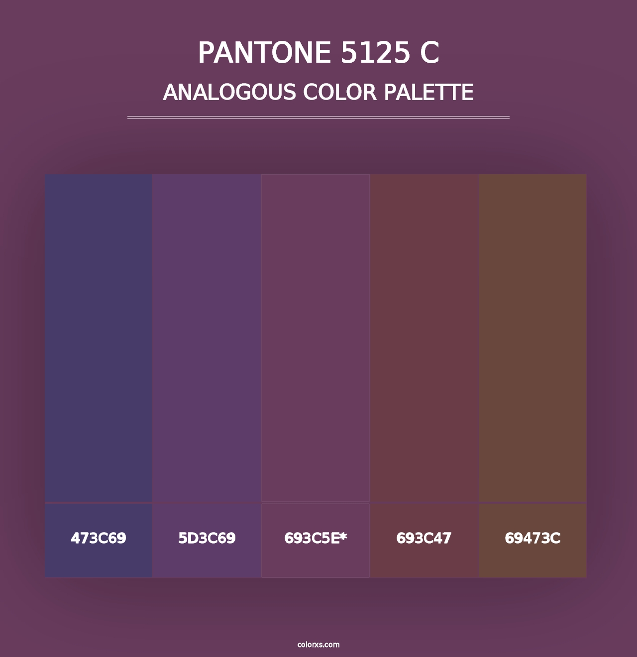 PANTONE 5125 C - Analogous Color Palette