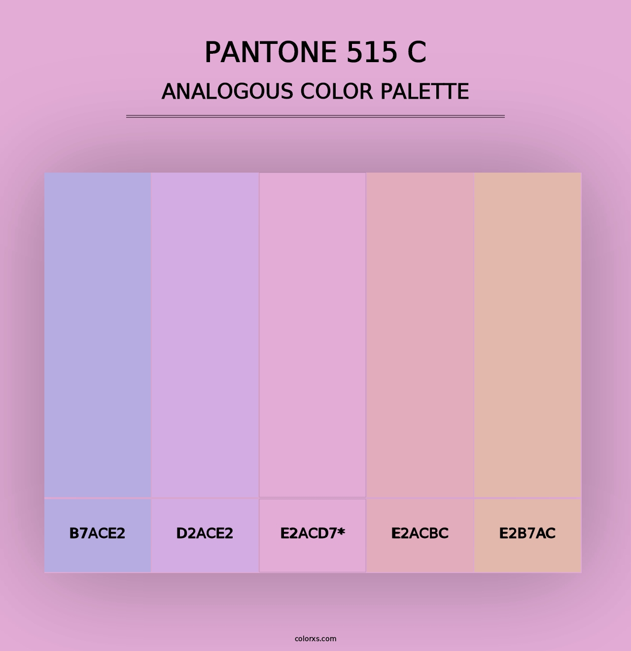 PANTONE 515 C - Analogous Color Palette