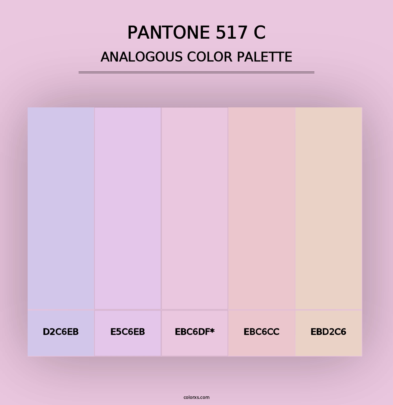 PANTONE 517 C - Analogous Color Palette