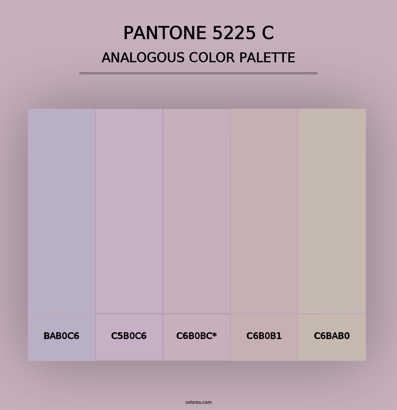 PANTONE 5225 C - Analogous Color Palette