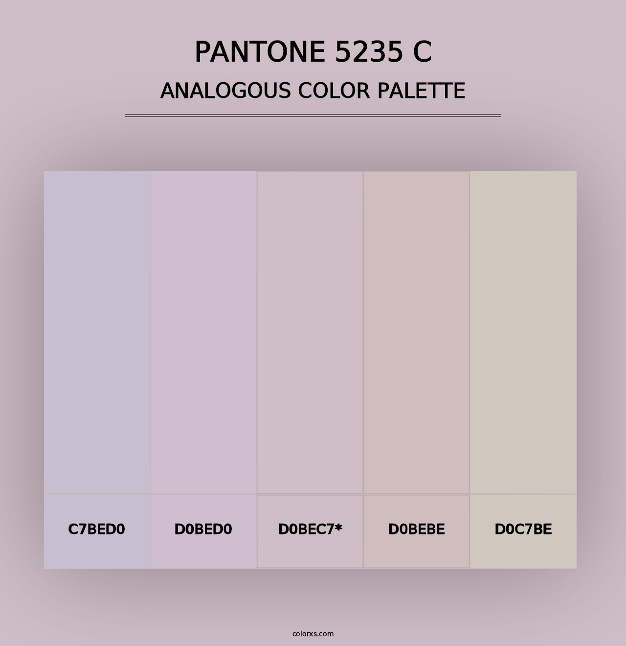 PANTONE 5235 C - Analogous Color Palette