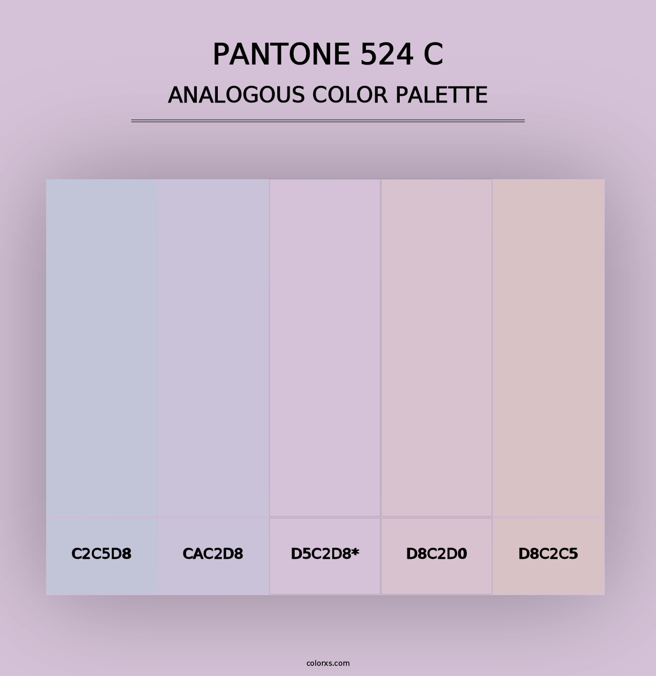 PANTONE 524 C - Analogous Color Palette