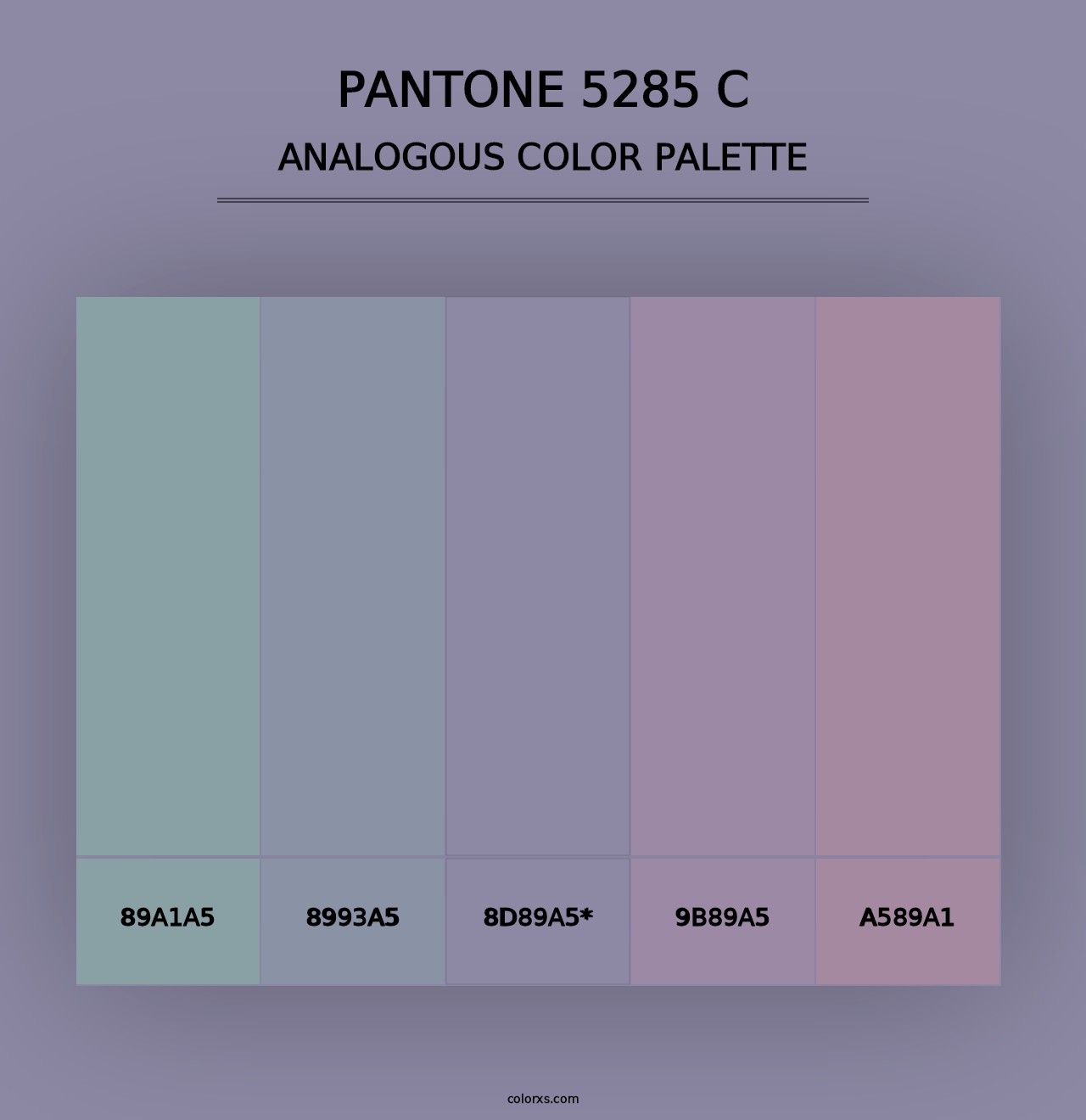 PANTONE 5285 C - Analogous Color Palette