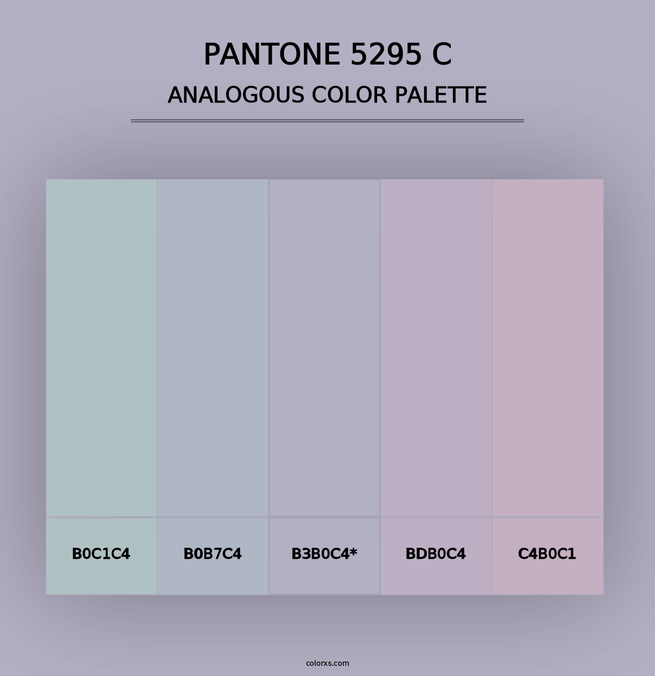 PANTONE 5295 C - Analogous Color Palette