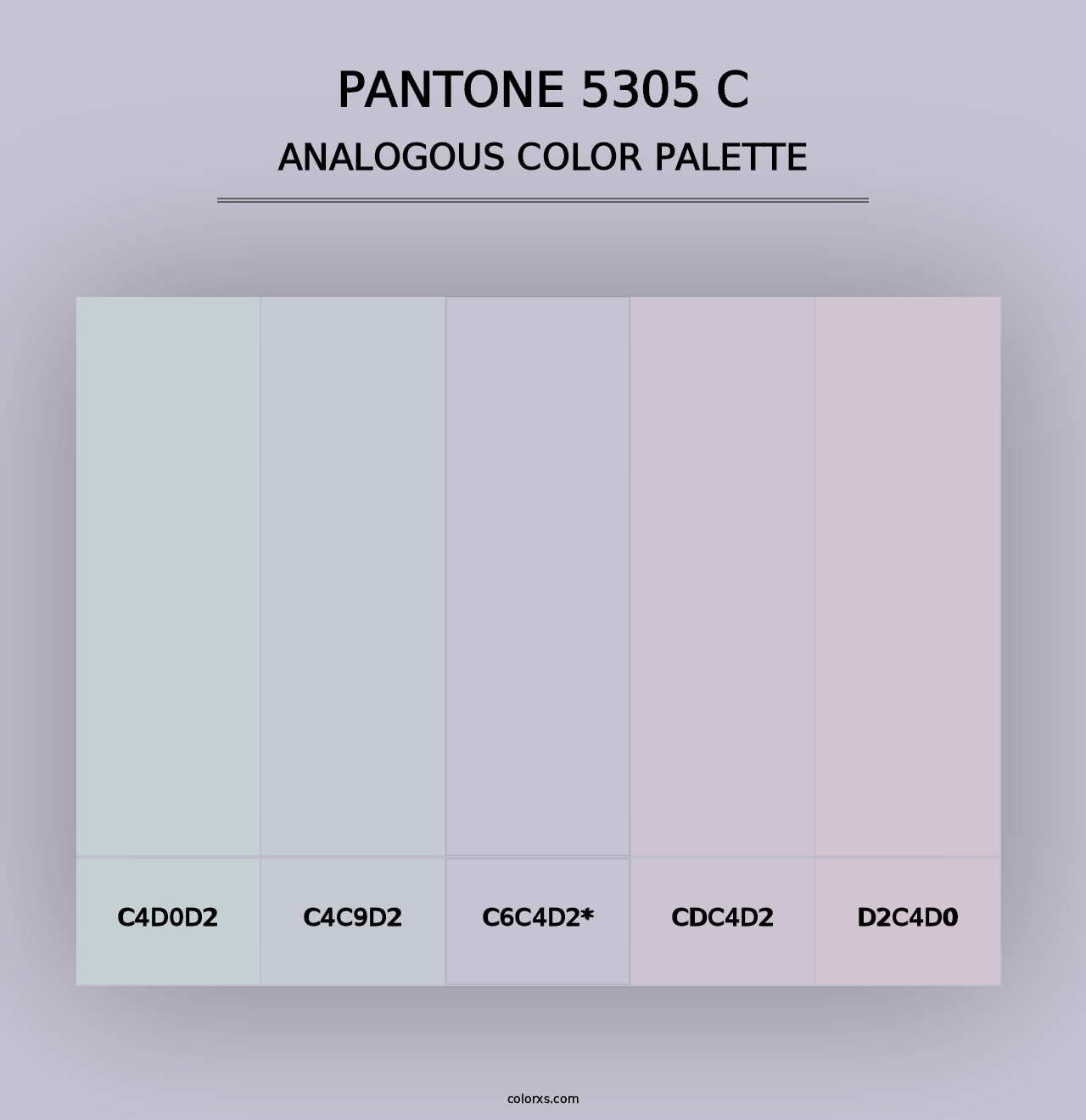 PANTONE 5305 C - Analogous Color Palette