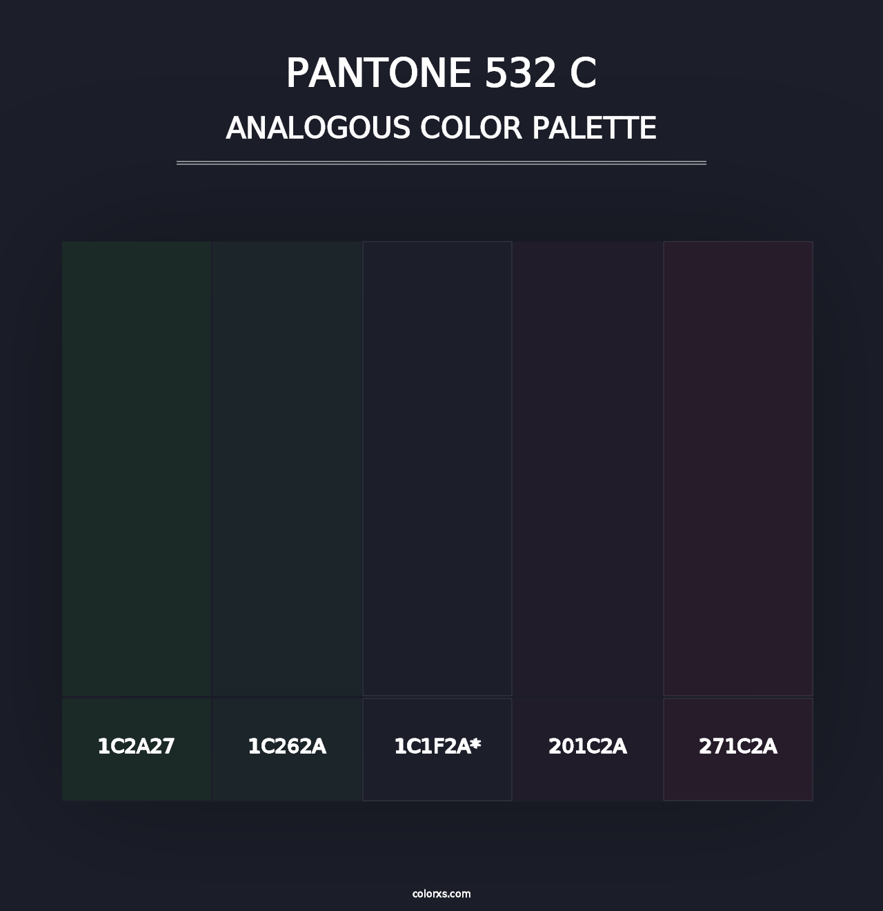 PANTONE 532 C - Analogous Color Palette