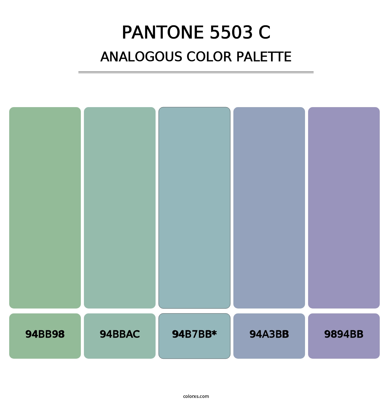 PANTONE 5503 C - Analogous Color Palette