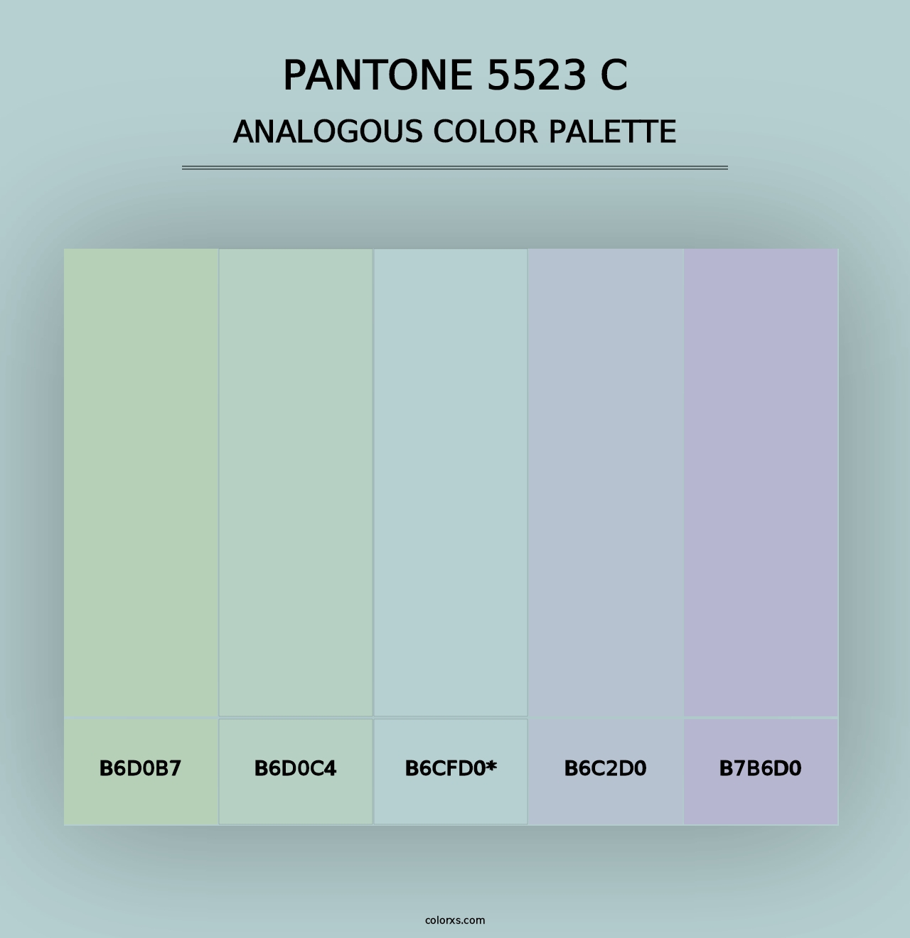 PANTONE 5523 C - Analogous Color Palette