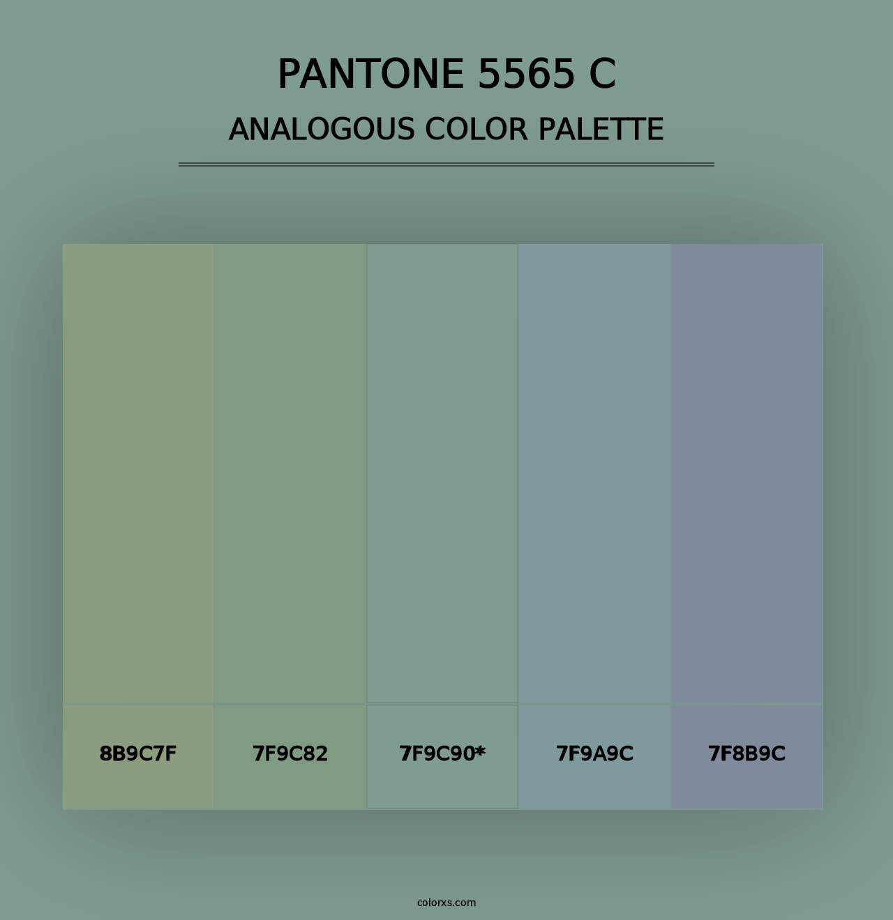 PANTONE 5565 C - Analogous Color Palette