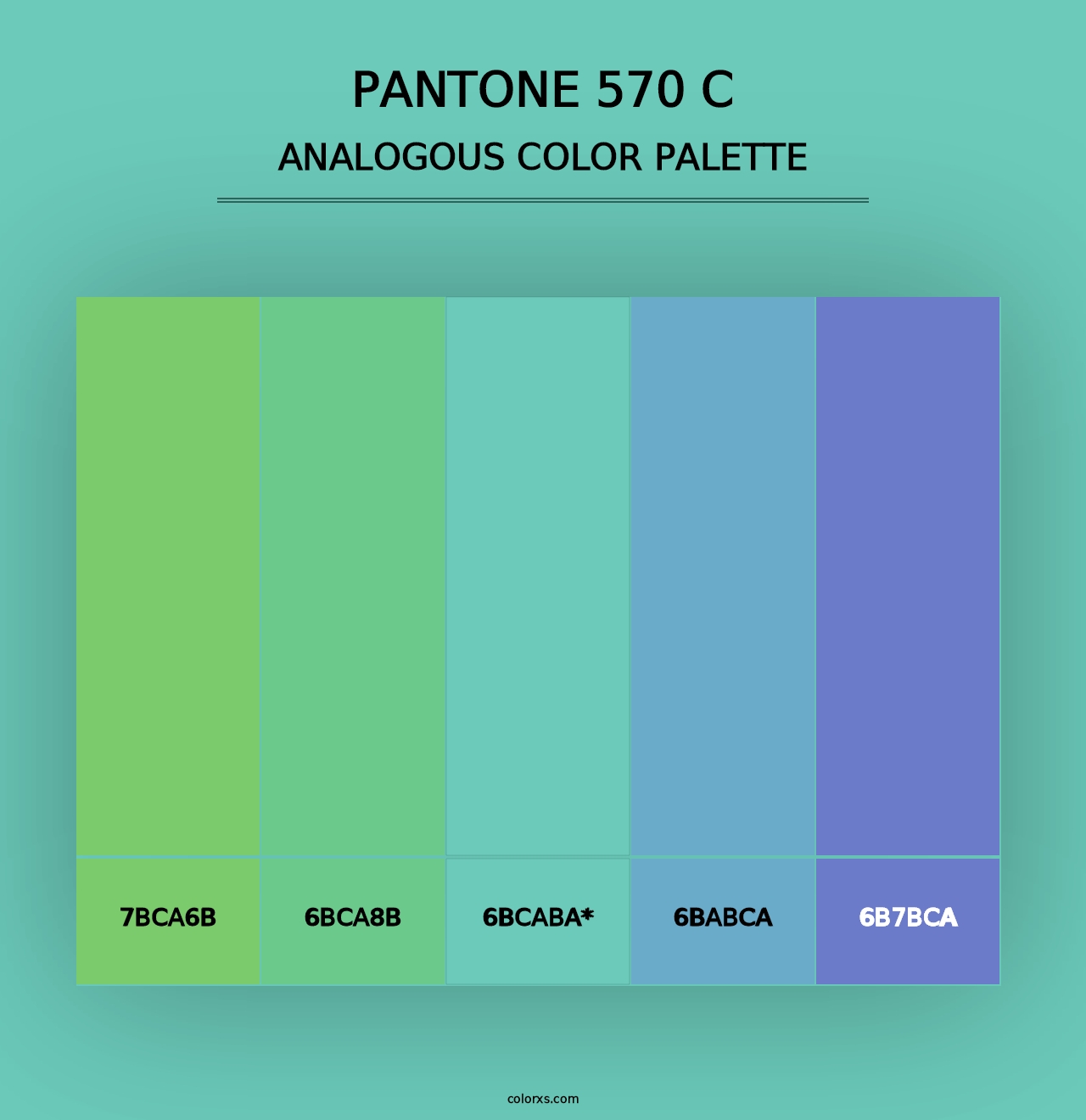 PANTONE 570 C - Analogous Color Palette