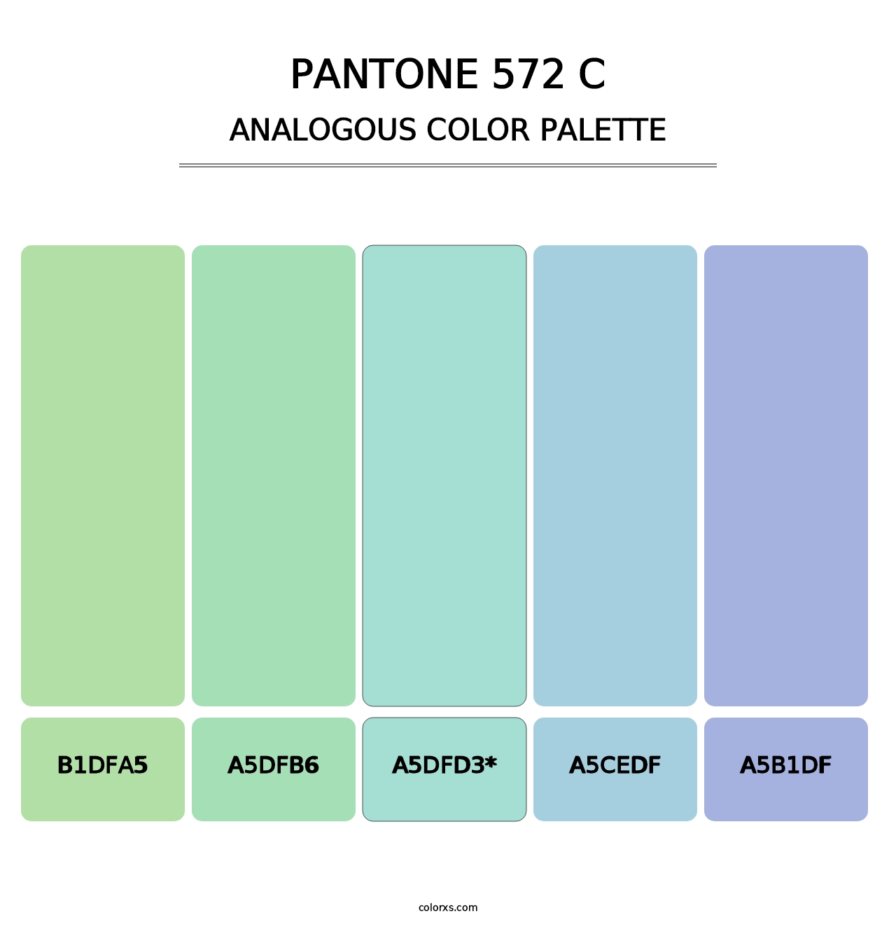 PANTONE 572 C - Analogous Color Palette