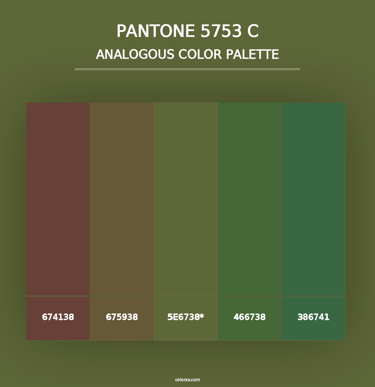 PANTONE 5753 C - Analogous Color Palette