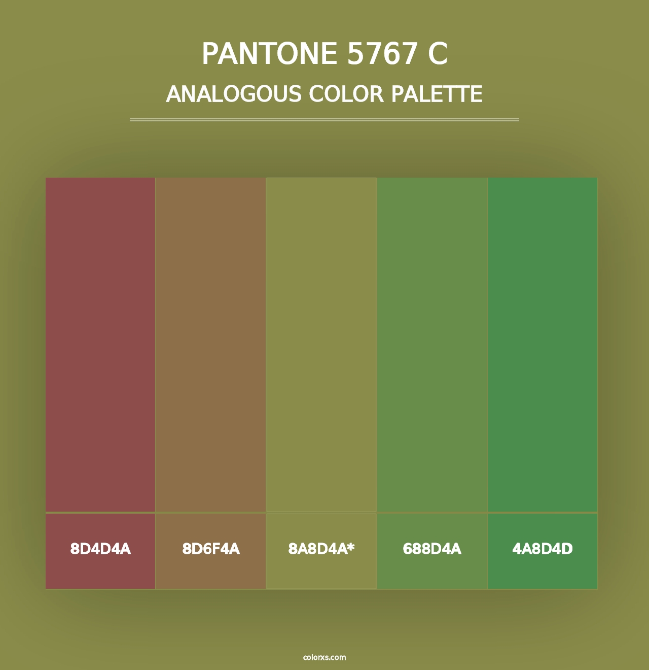 PANTONE 5767 C - Analogous Color Palette