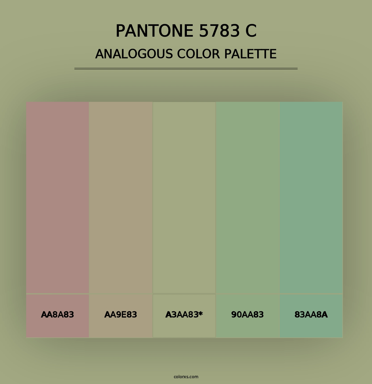 PANTONE 5783 C - Analogous Color Palette