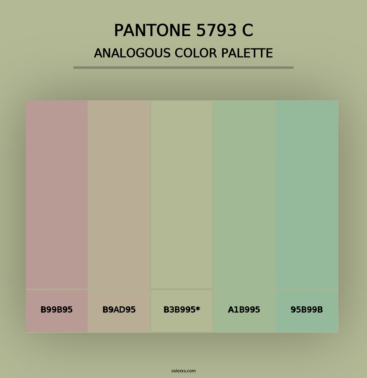 PANTONE 5793 C - Analogous Color Palette