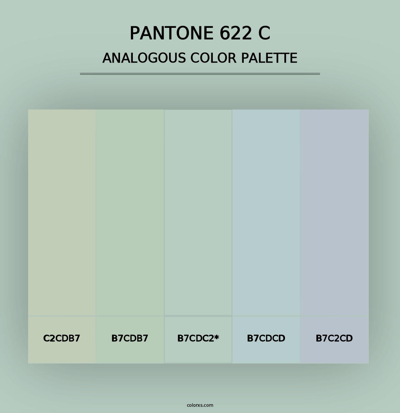 PANTONE 622 C - Analogous Color Palette