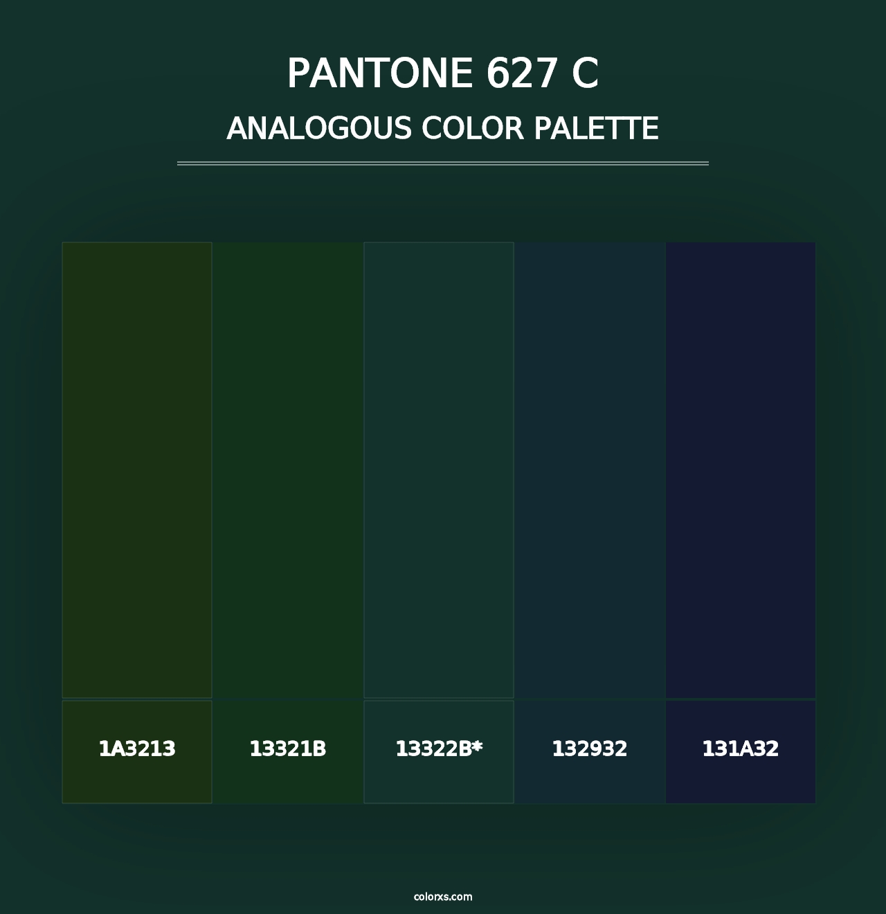 PANTONE 627 C - Analogous Color Palette