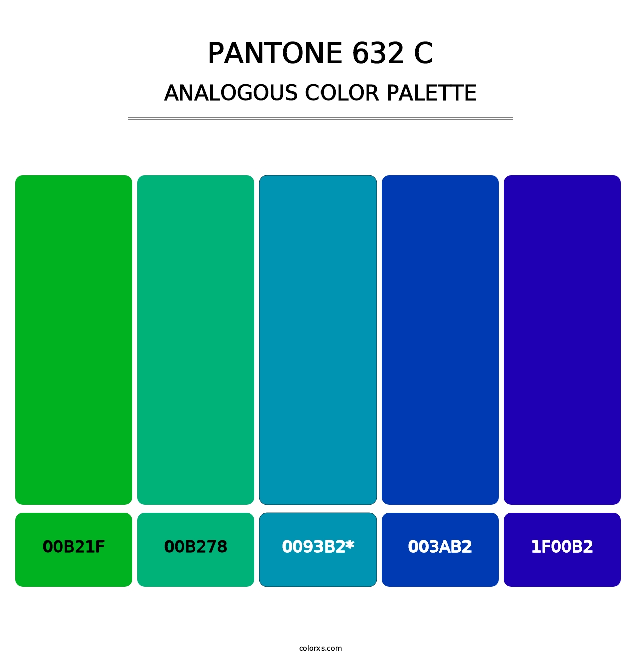 PANTONE 632 C - Analogous Color Palette