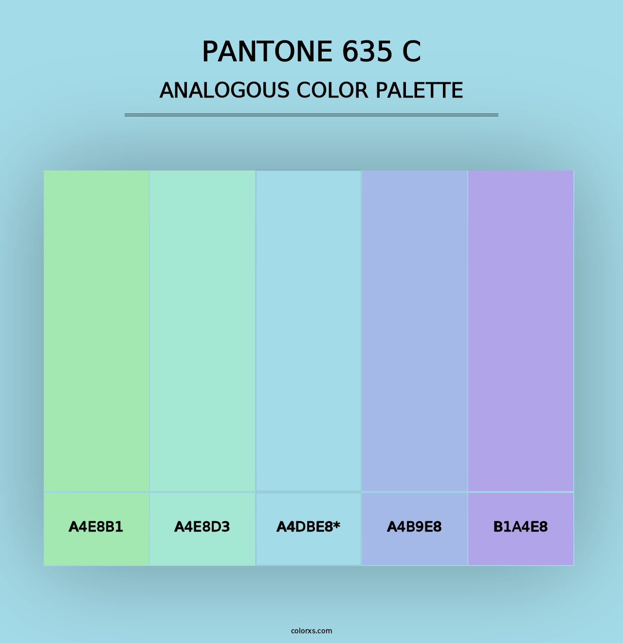 PANTONE 635 C - Analogous Color Palette