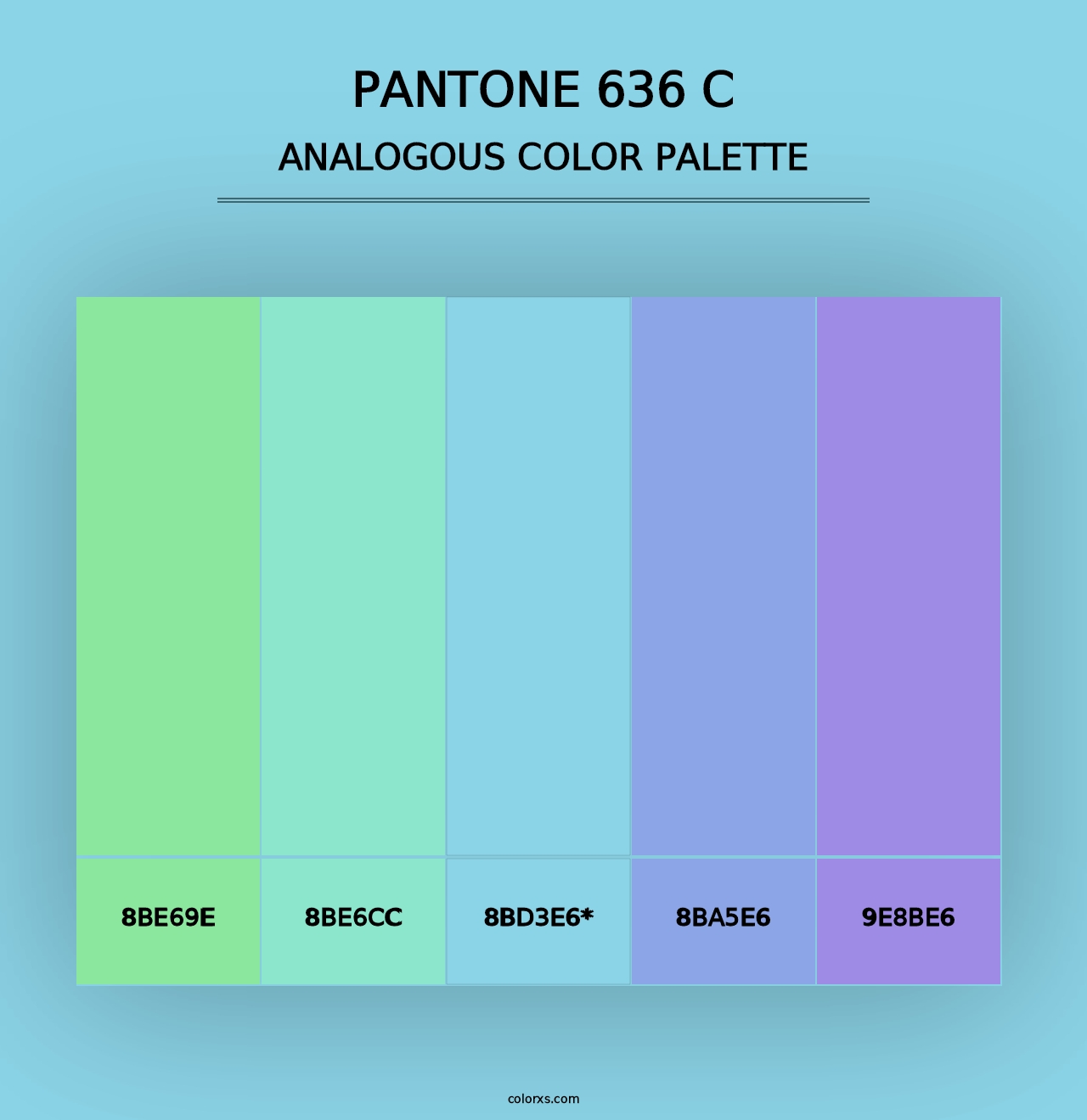 PANTONE 636 C - Analogous Color Palette