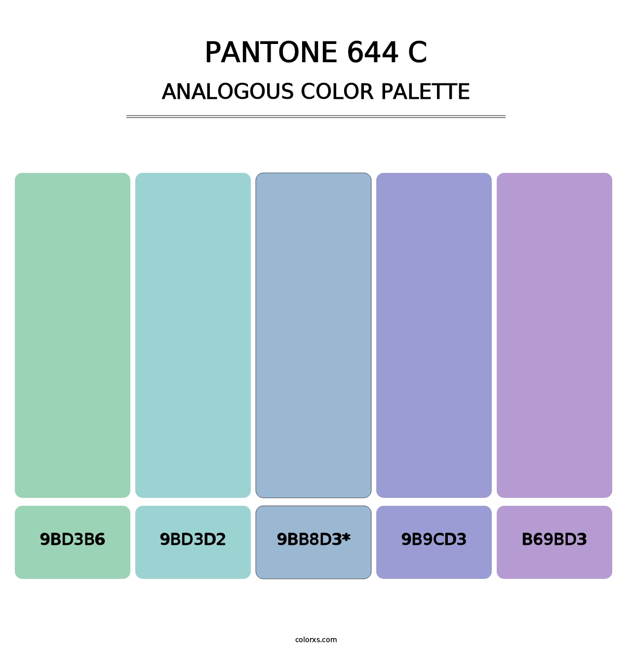 PANTONE 644 C color palettes - colorxs.com