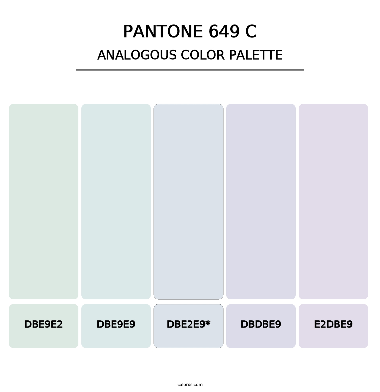 PANTONE 649 C - Analogous Color Palette